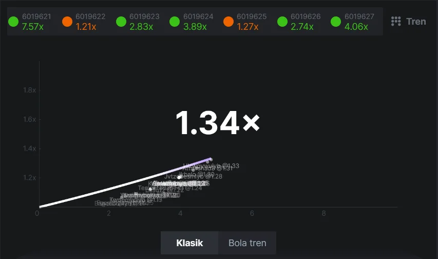 Mainkan permainan slot Crash di situs BC.Game