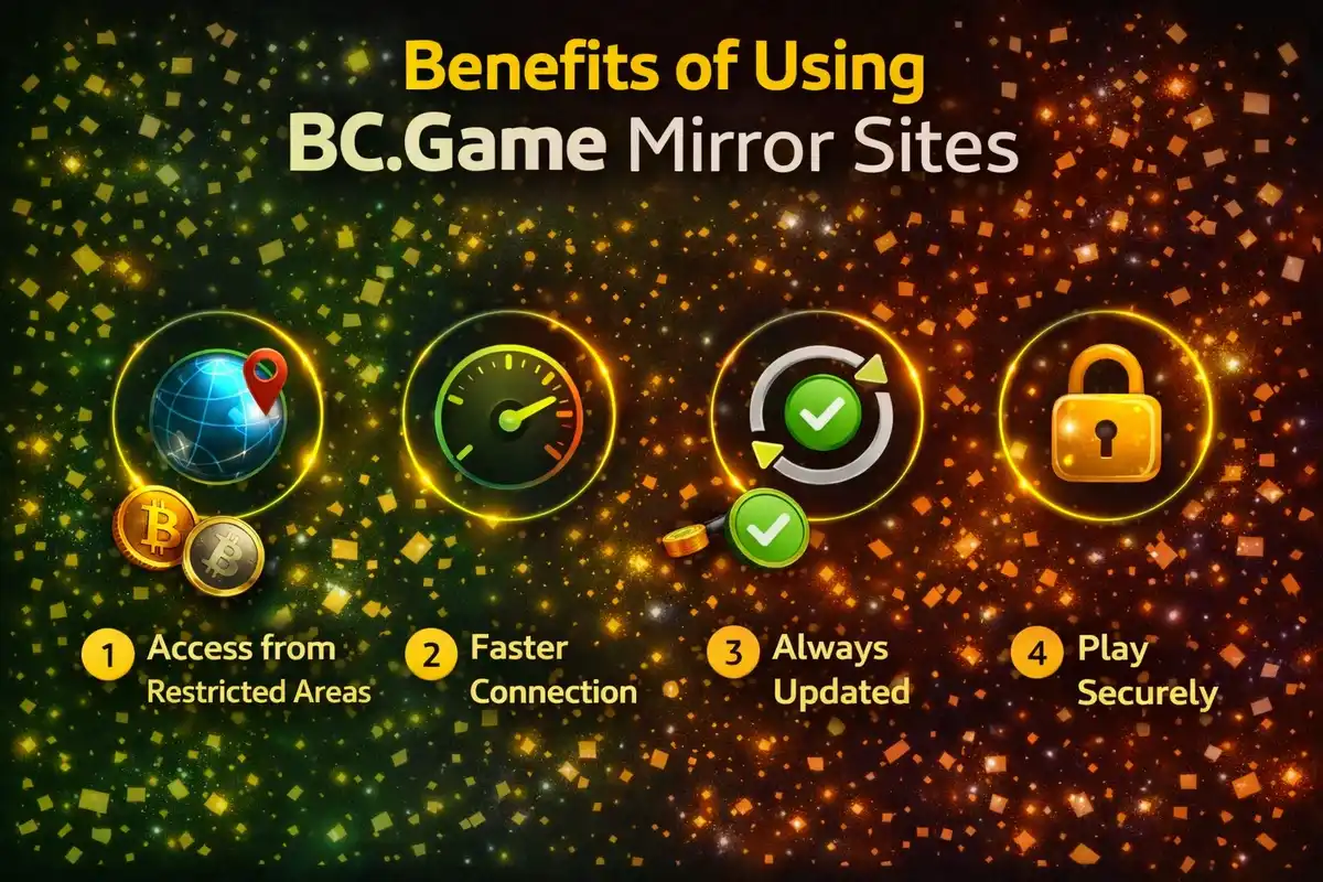 🚀 Benefits of Using BC.Game Mirror Sites