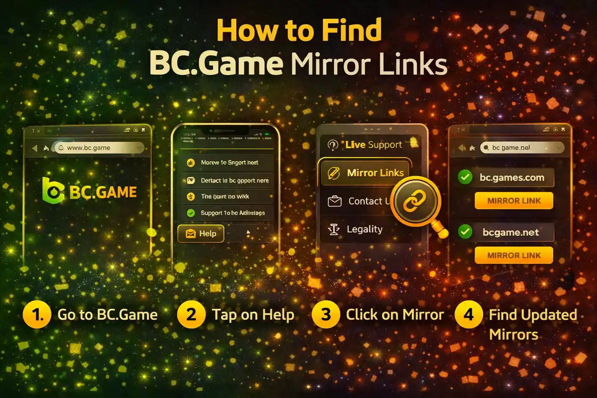 🔍 How to Find BC.Game Mirror Links